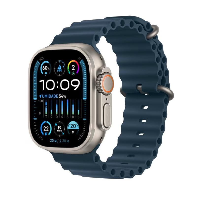 Apple Watch Ultra 2 GPS pulseira borracha - Case Celulares