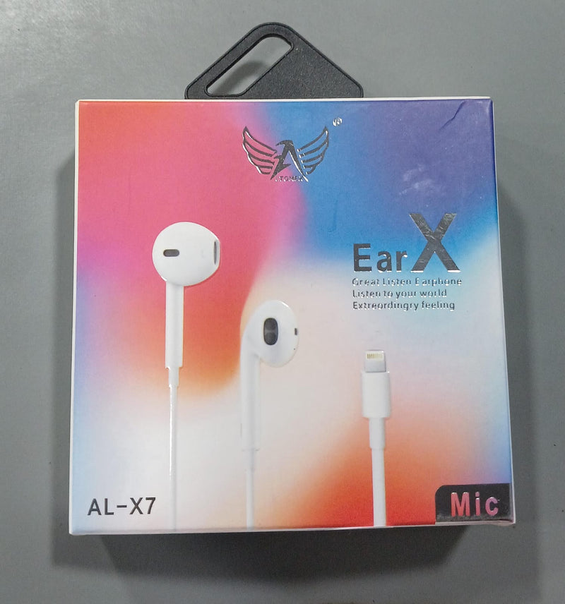 Fone de ouvido Para IPhone Qualidade Superior, Cabo Lightning Ios Altomex- Ear-x Al-x7 - Case Celulares