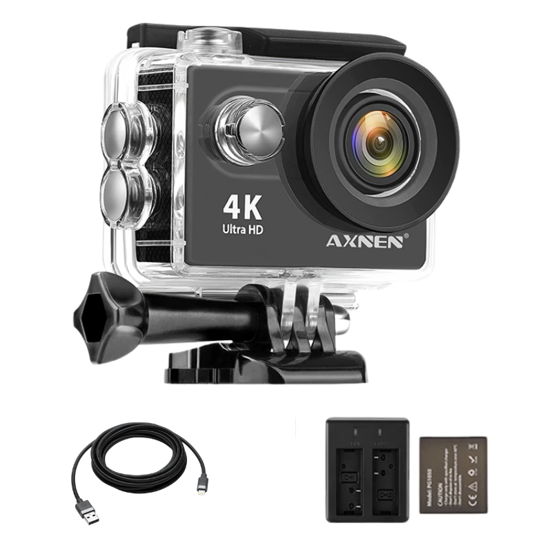 Câmera de Ação Profissional Portátil 4K Ultra HD 60FPS - Estilo Go Pro - Case Celulares