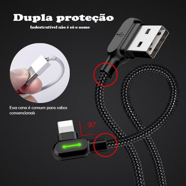Carregador para iPhone - USB C - Micro-USB | Cabo Titã™ - Case Celulares