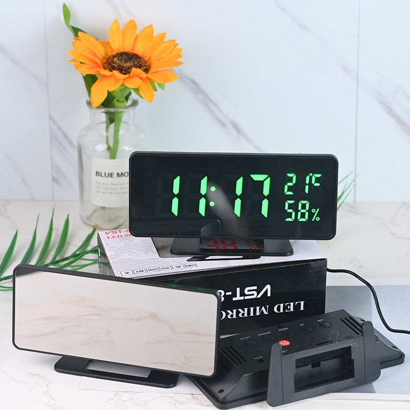 Relógio Despertador com sensor de temperatura - Case Celulares