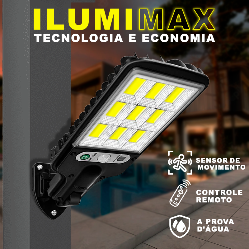 Refletor LED Solar com Sensor de Movimento Brasileiro / IlumiMax - Case Celulares