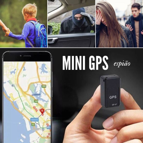 Mini Rastreador GPS GF 07 - Rastreia e Grava Áudio - Case Celulares