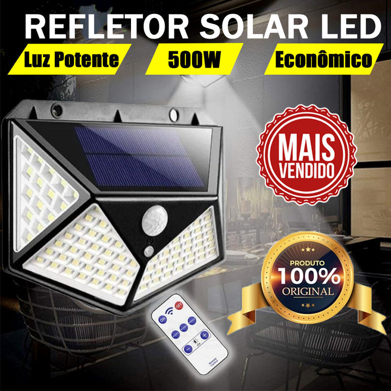 Refletor LED Solar Sustentável com Sensor de Movimento - Case Celulares